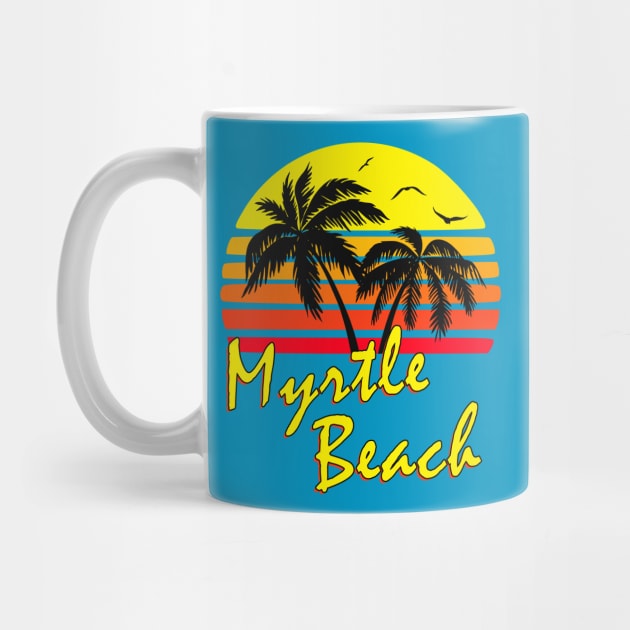 Myrtle Beach Retro Sunset by Nerd_art